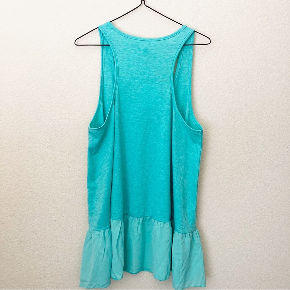Umgee Ruffle Racerback Tank Top - Picture 4 of 5